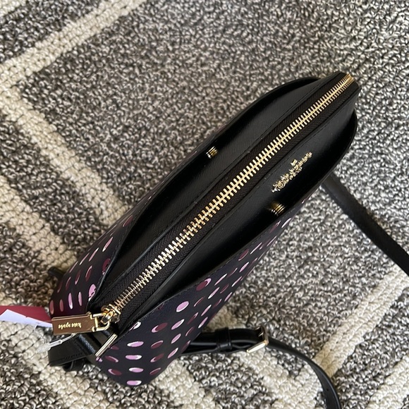 Kate Spade Payton Dome Crossbody with Fiesta Dot Black Multi - Picture 5 of 16